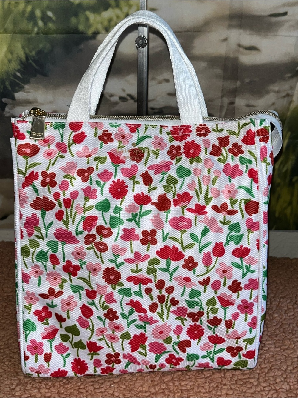 Kate Spade New York Sunset Blooms Insulated Lunch Tote - Picture 2 of 5